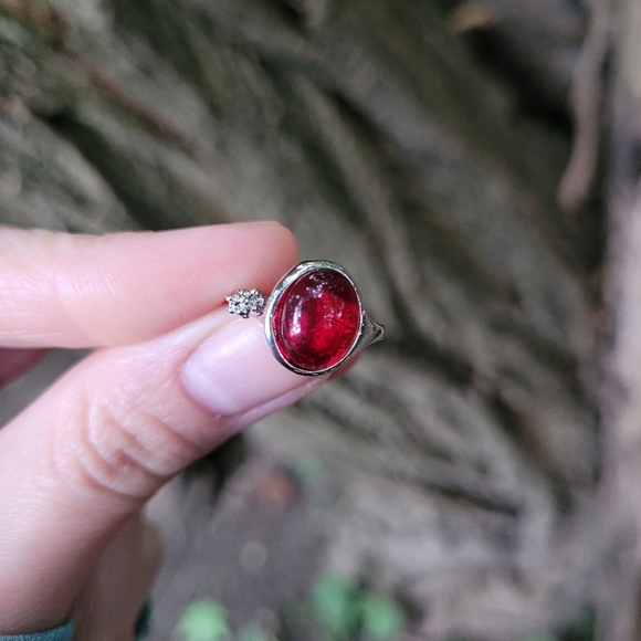 2 for $14! Silver Gem Ring NWOT - Picture 2 of 3